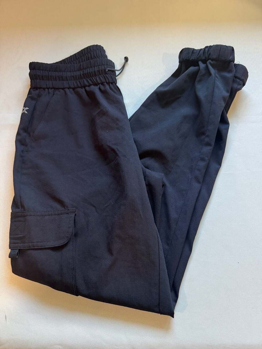 Black Quick Dry Cargo Jogger Pants Utility Athleisure Women’s XS
